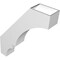 Ekena Millwork 6-in. W x 26-in. D x 32-in. H Balboa Architectural Grade PVC Knee Brace BRCP06X26X32BOA - alternate 3